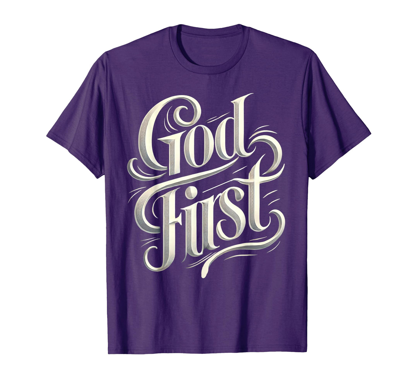 Religious God First Faith Based New Believer Clothing Gifts T-Shirt