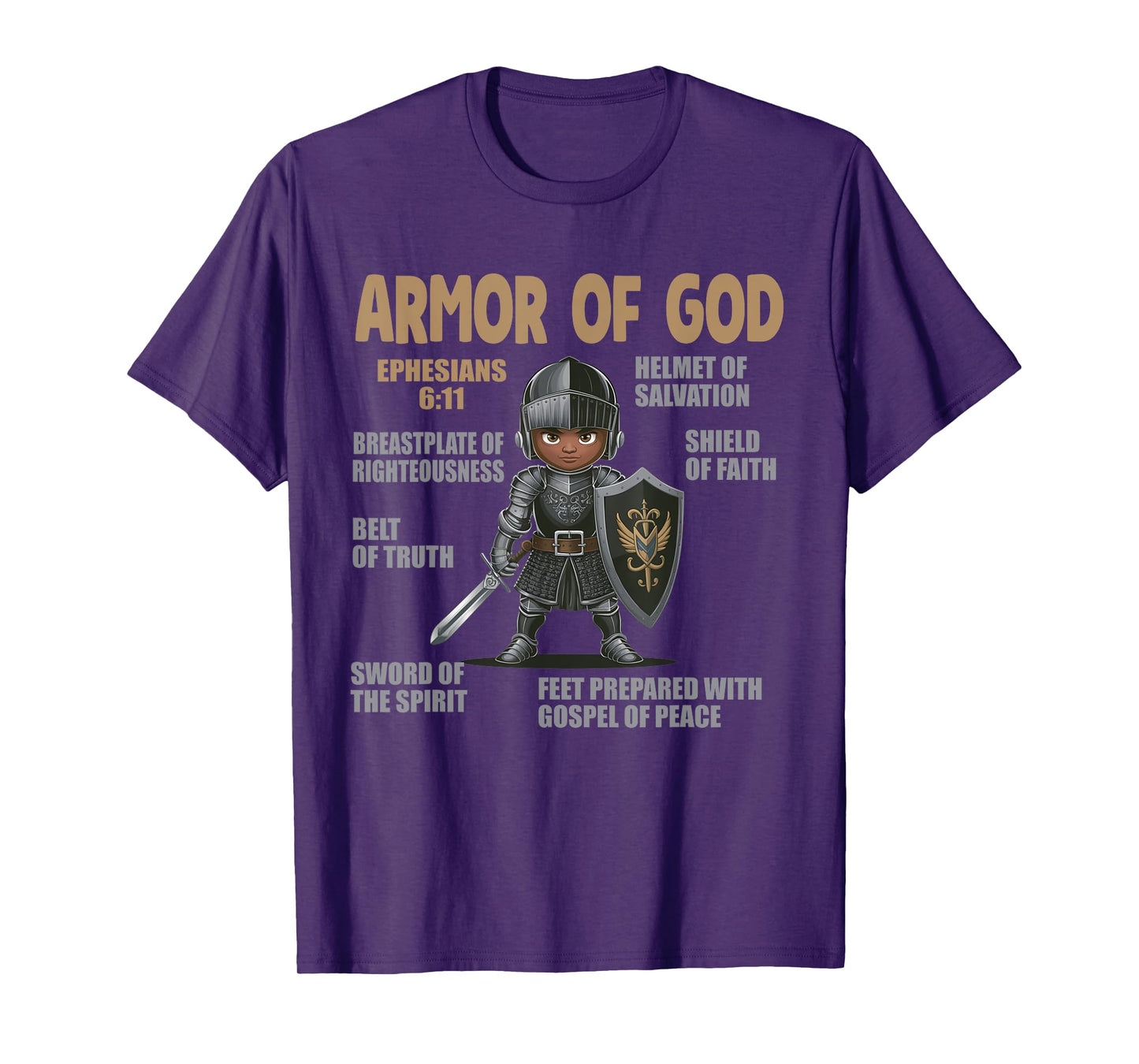 Black Kids Put On The Full Armor Of God Bible Chapters T-Shirt