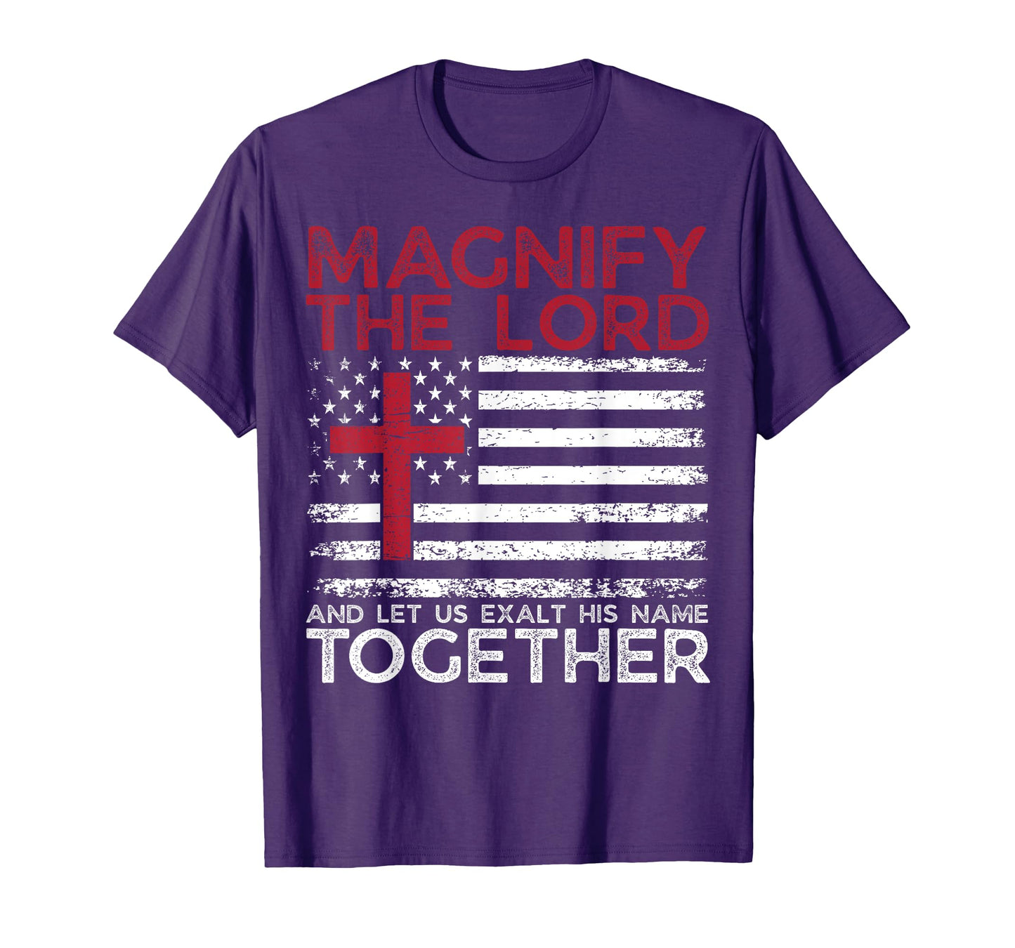 Magnify The Lord Exalt Him Together Psalm 34:3 VBS 2025 T-Shirt