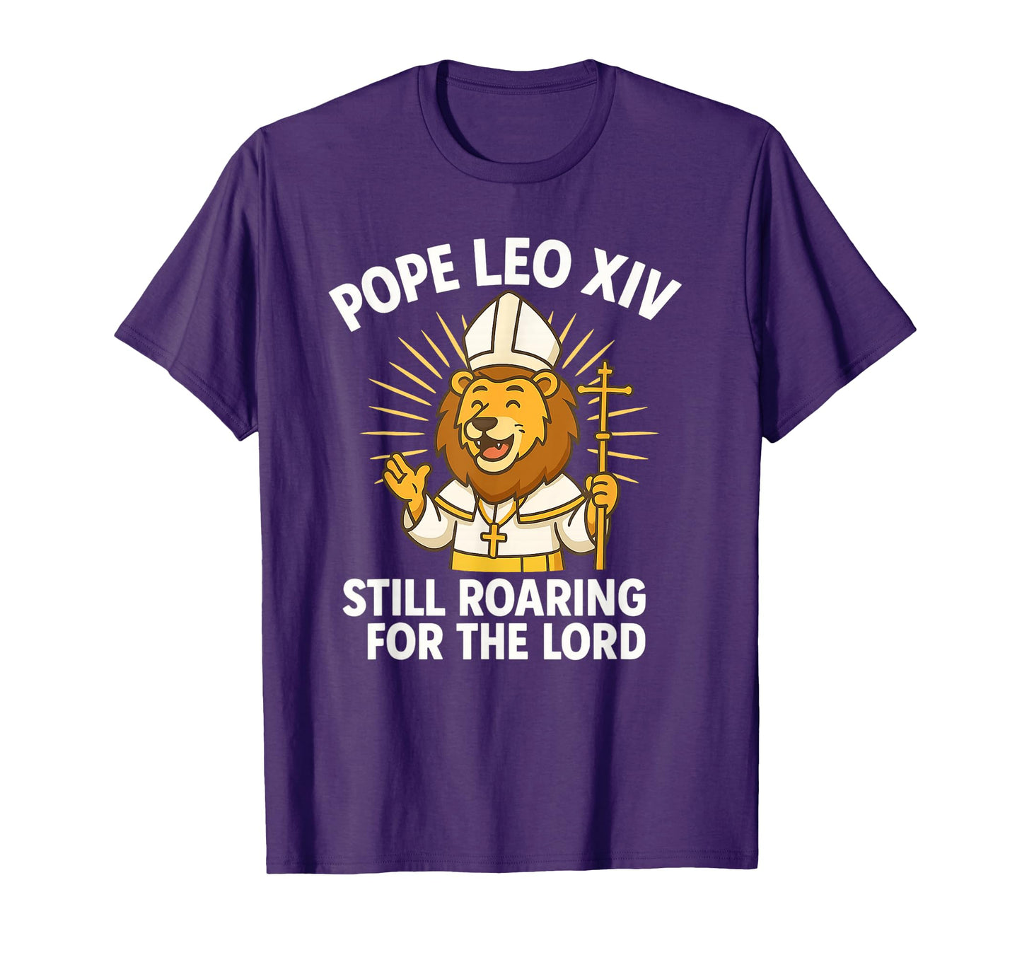 Pope Leo XIV Roaring Lion For The Lord Kid Boys Girls Gifts T-Shirt