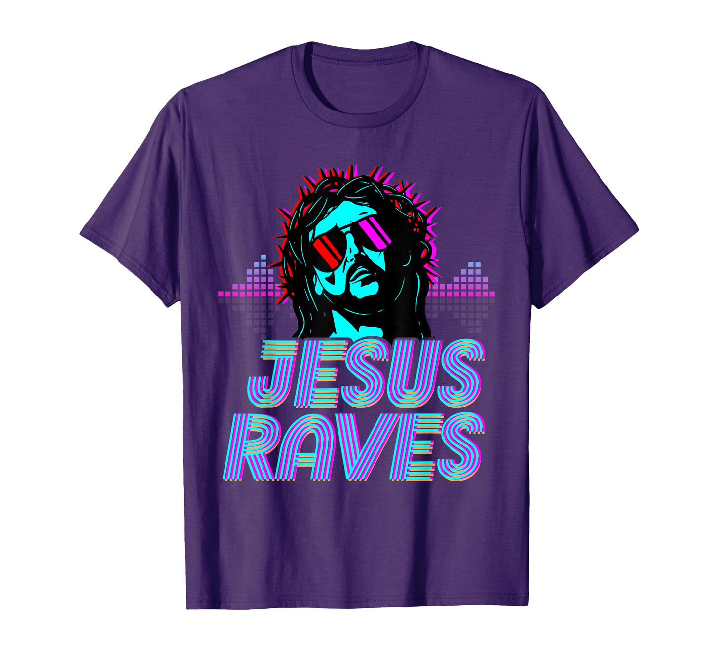 Jesus Raves House Music Techno Music Rave Party T-Shirt
