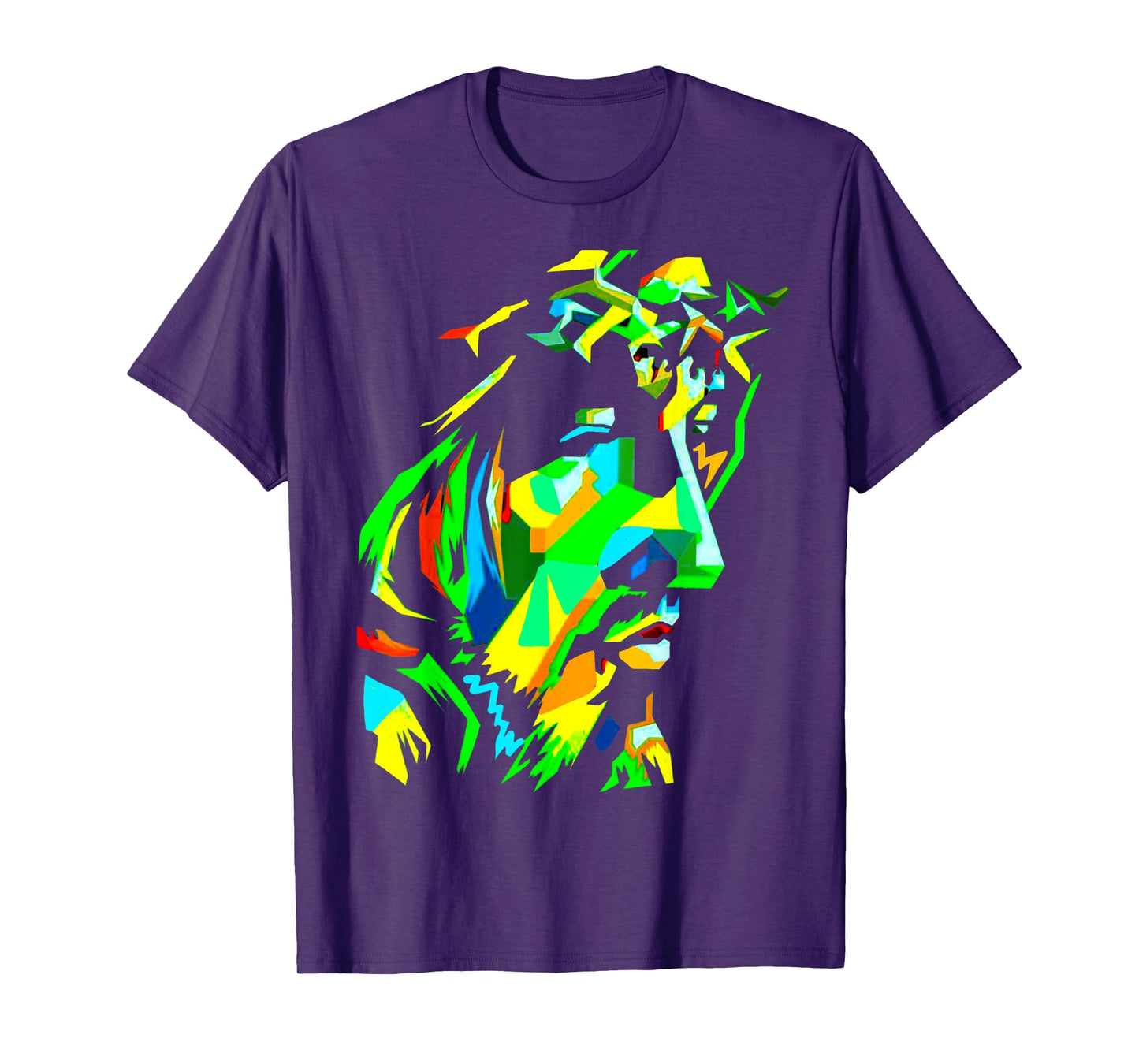 Jesucristo Pop Art Jesus Christ Face, Catholic Icon Painting T-Shirt