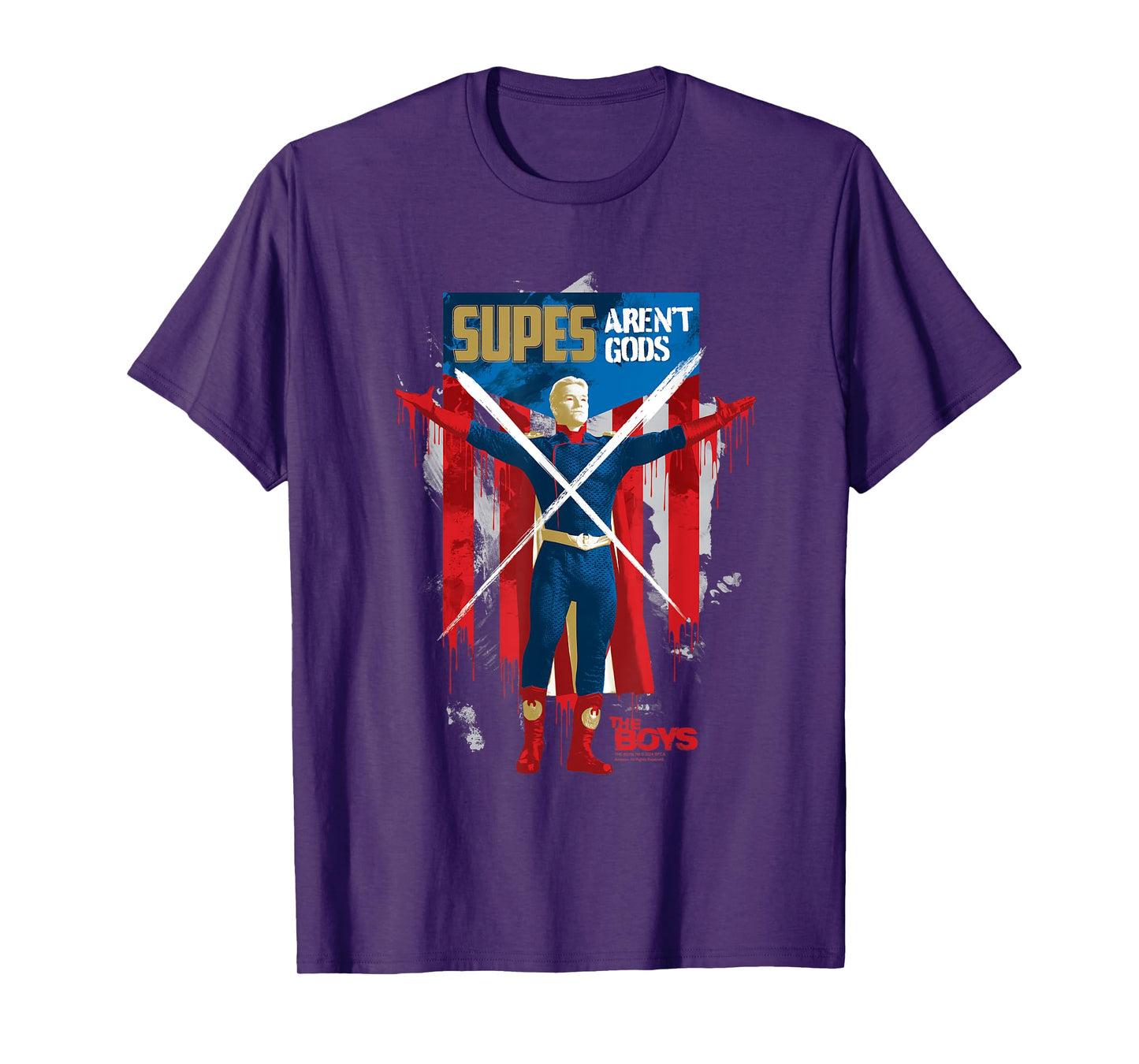 The Boys Homelander Supes Aren't Gods Season 4 Superhero T-Shirt