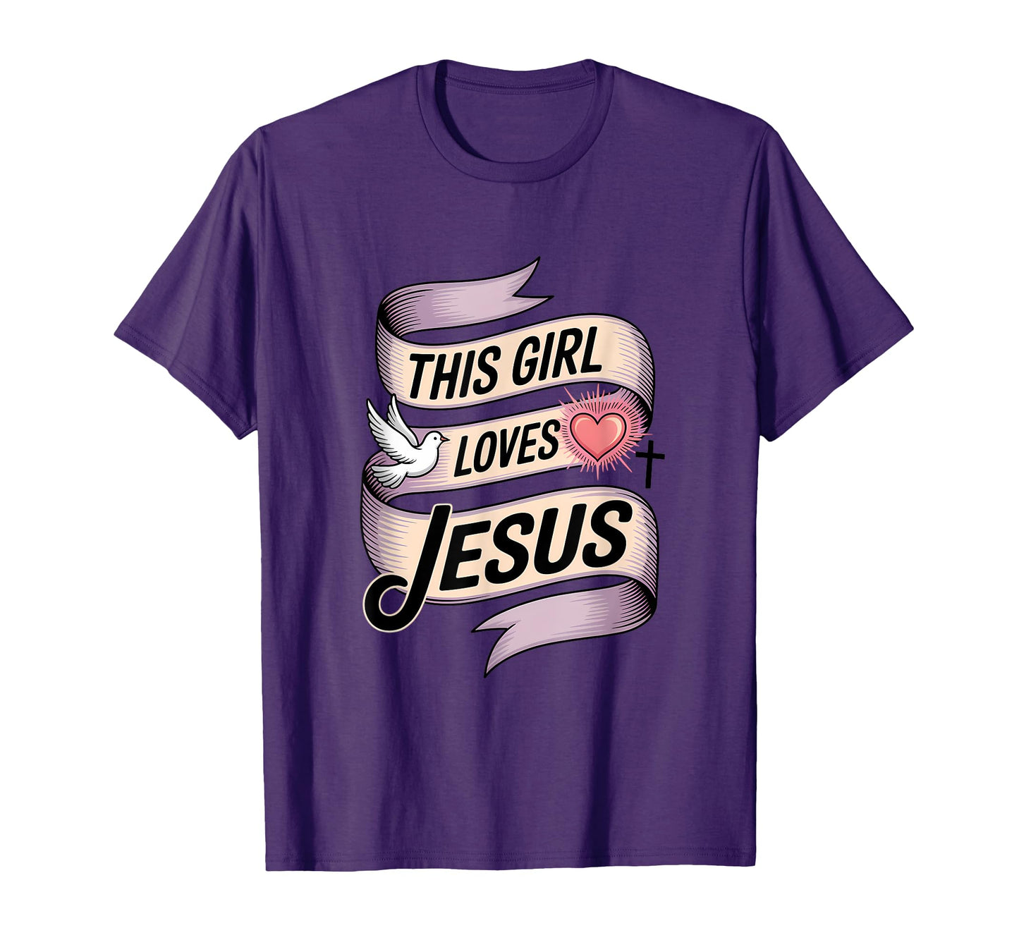 This Girl Loves Jesus Christian Girl Jesus T-Shirt
