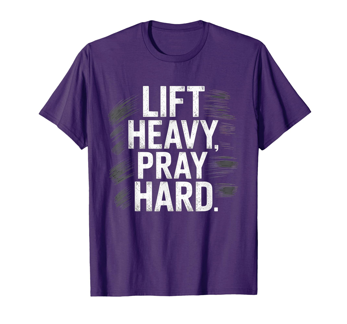 Lift Heavy Pray Hard Tshirt Gym Christian Gift Jesus Faith T-Shirt