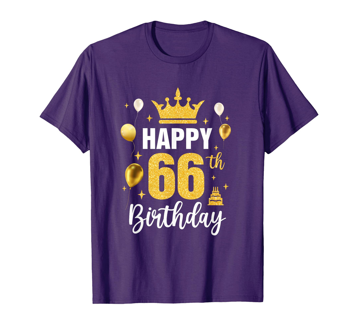 Happy 66Th Birthday Idea For 66 Years Old Man And Woman T-Shirt