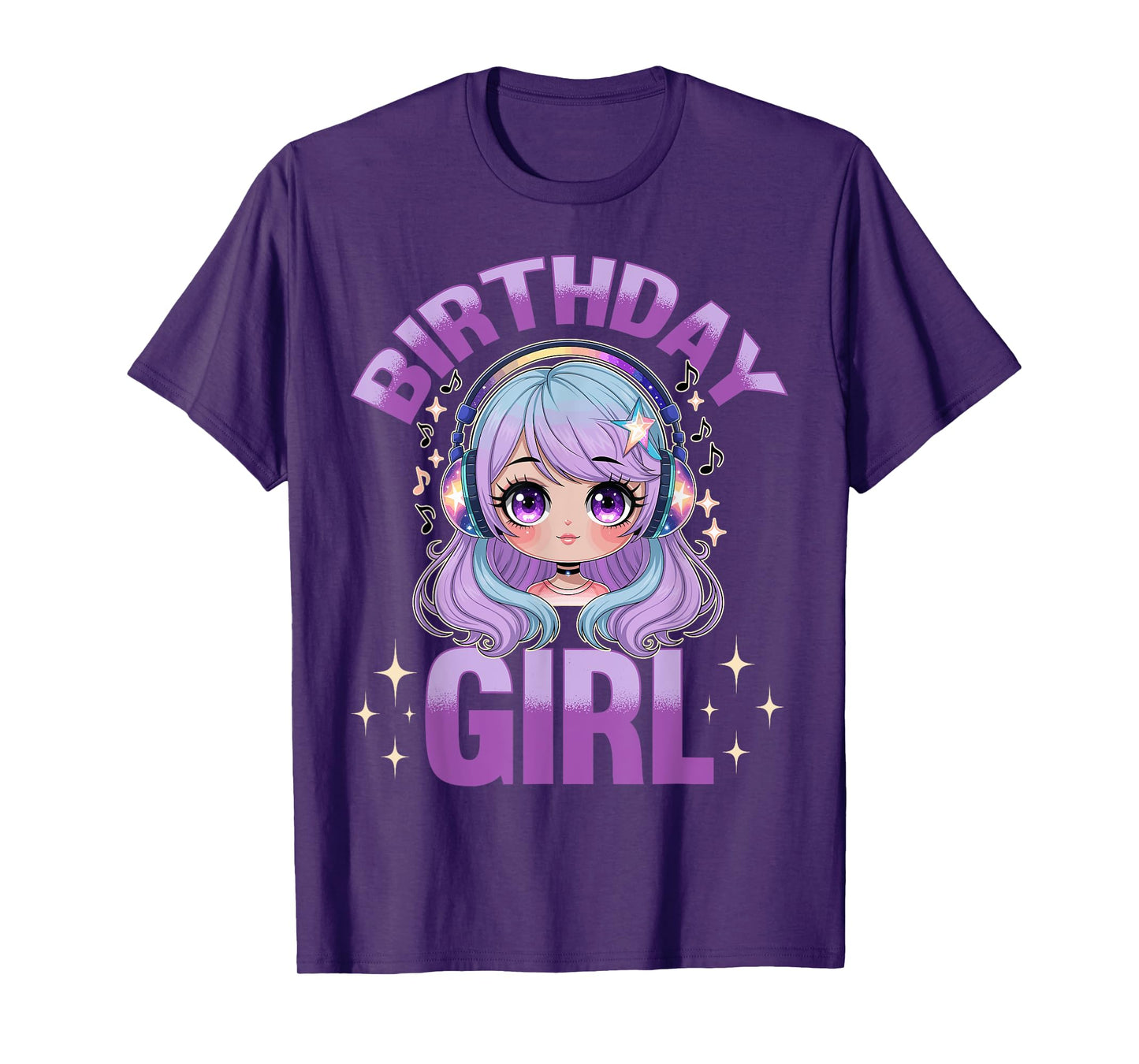 Anime & Music Birthday T-Shirt