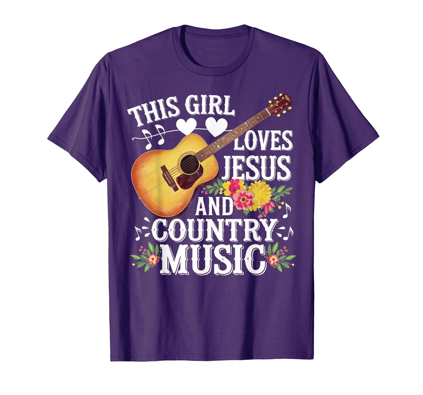 This Girl Loves Jesus And Country Music T-Shirt
