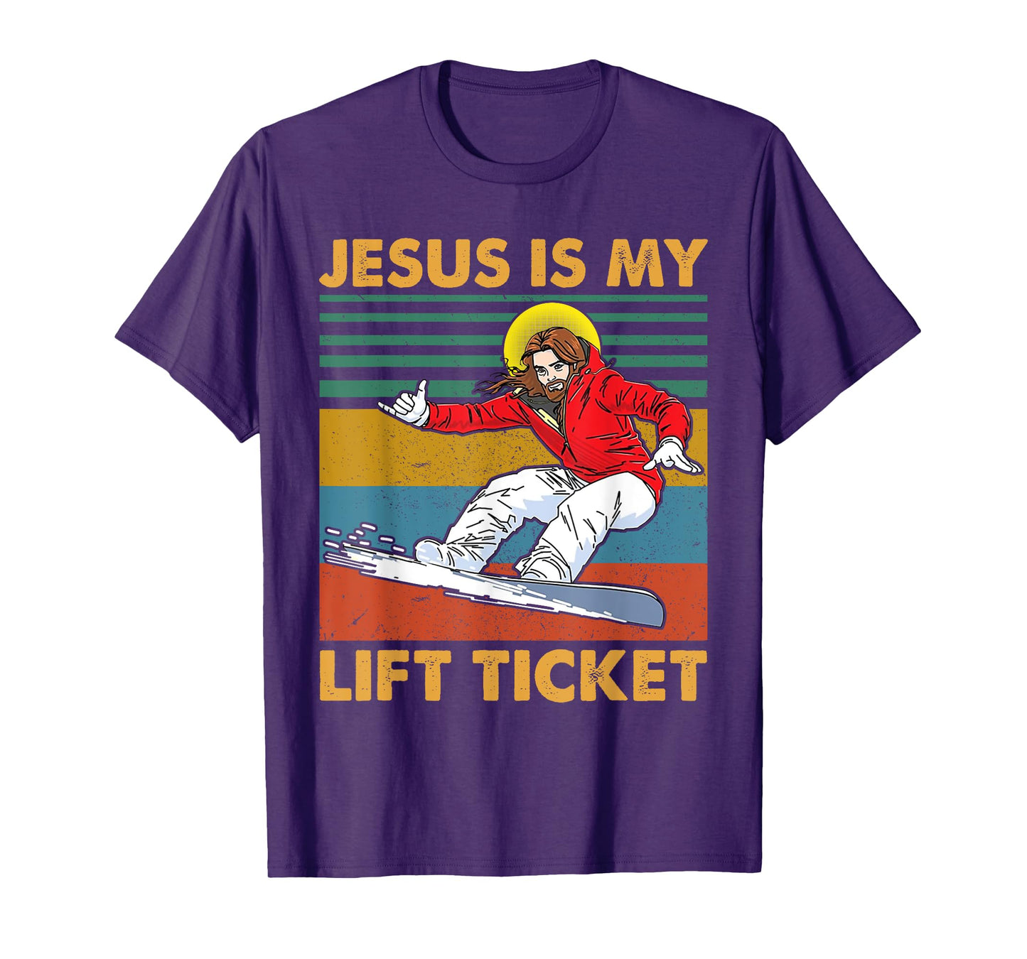 Vintage Jesus Is My Lift Ticket Christian Gift T-Shirt