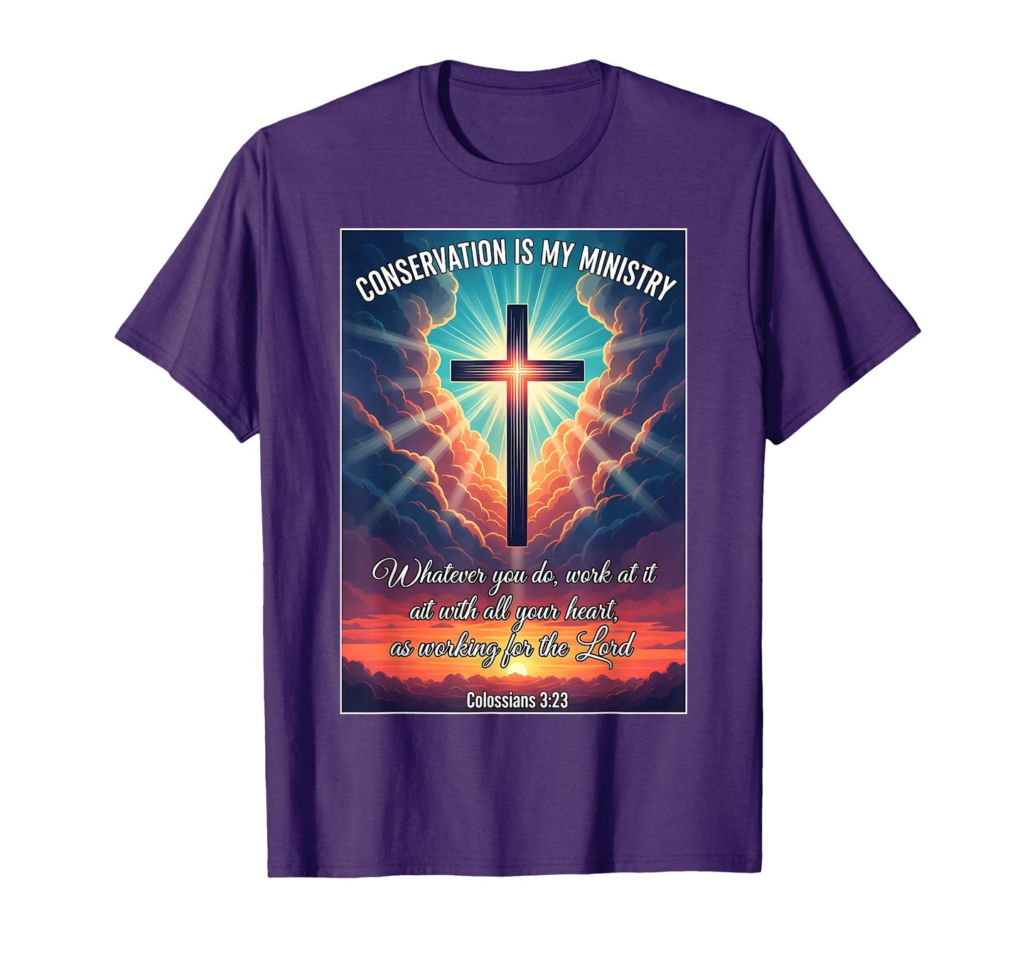 Christian Conservationist Conservation is My Ministry Jesus T-Shirt