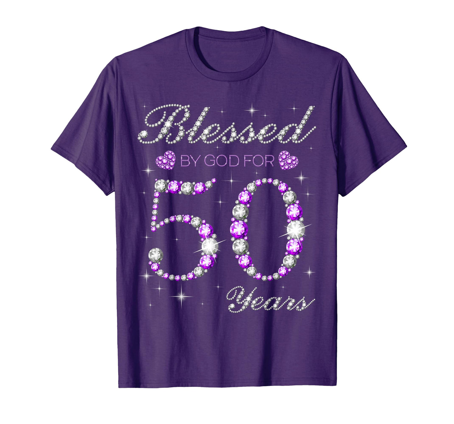 Blessed By God For 50 Years Old 50th Birthday Party B-day T-Shirt