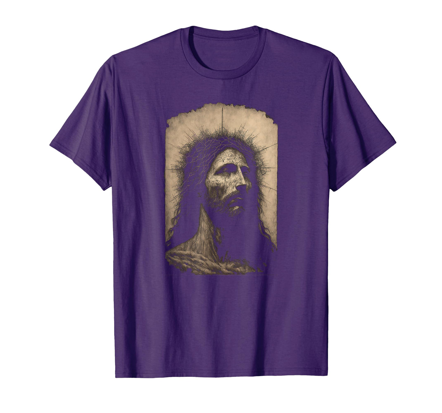 Biblical Christ Catholic Jesus Shroud of Turin Aesthetic T-Shirt