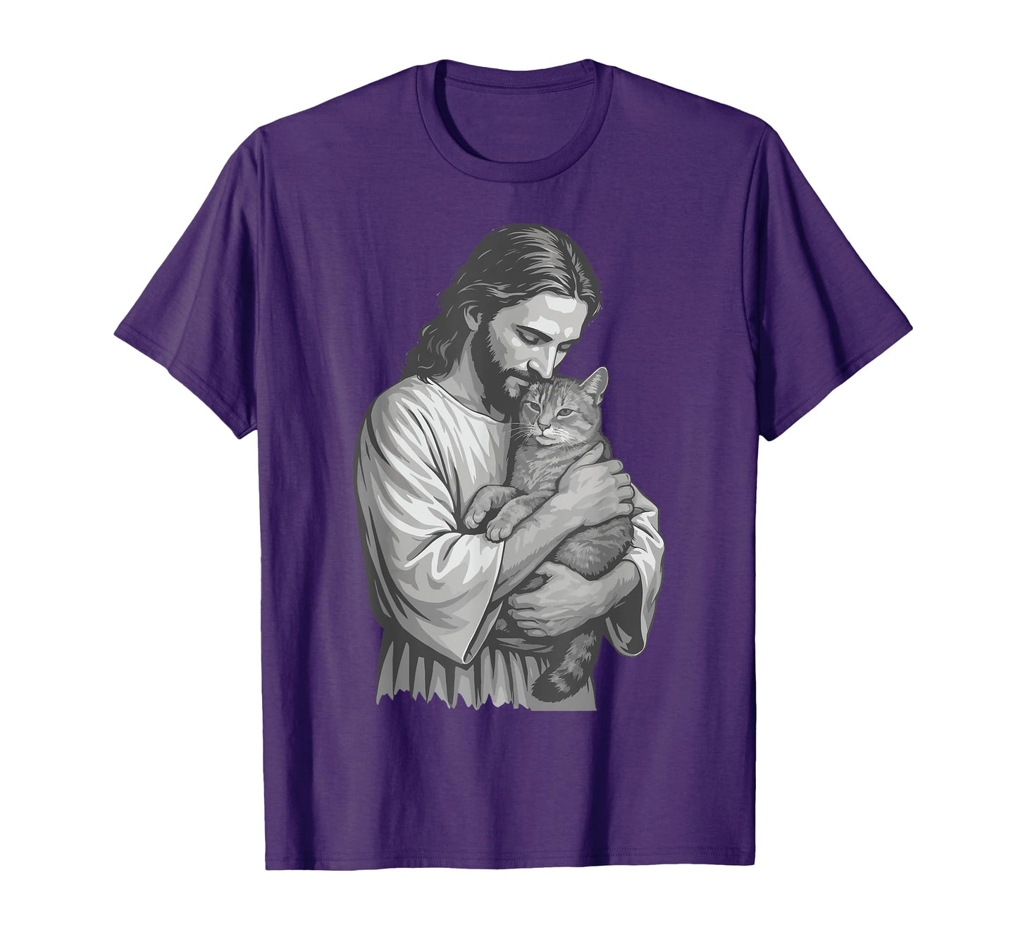 Jesus Holding Cat T-Shirt