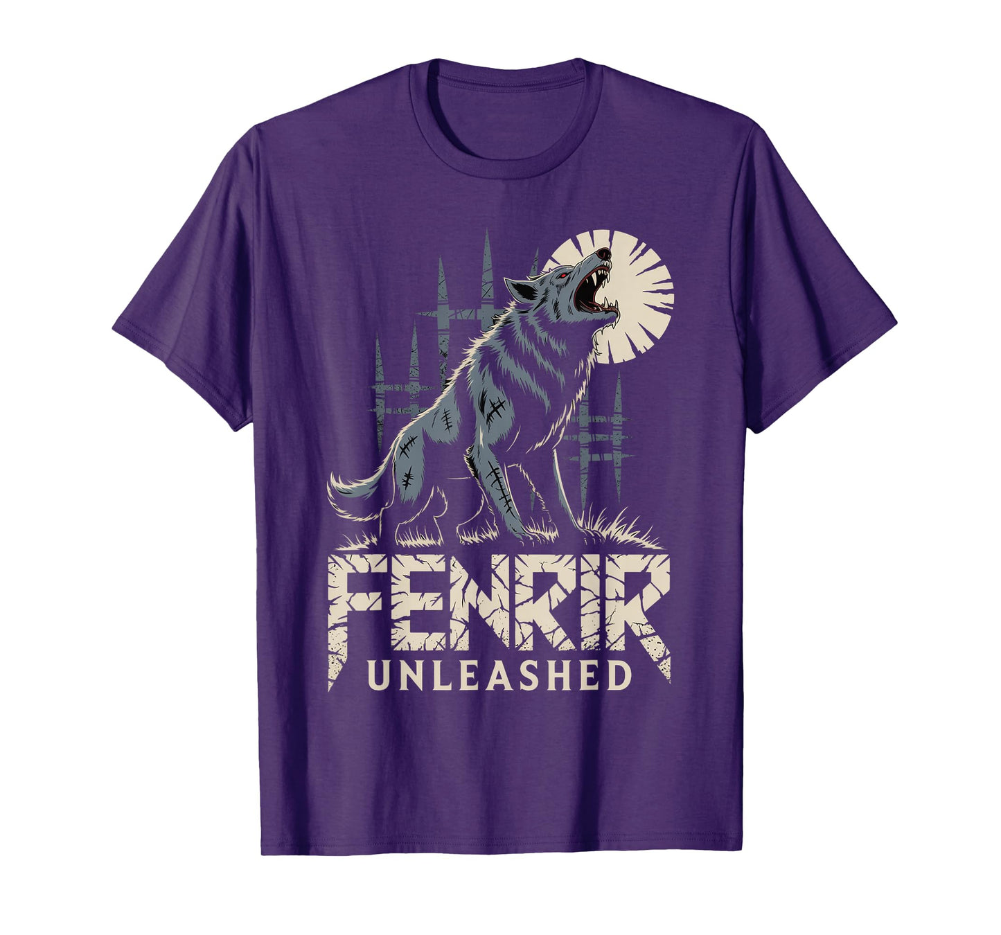 Viking Fenrir Wolf Norse Mythology Celtic - Howling Wolf T-Shirt