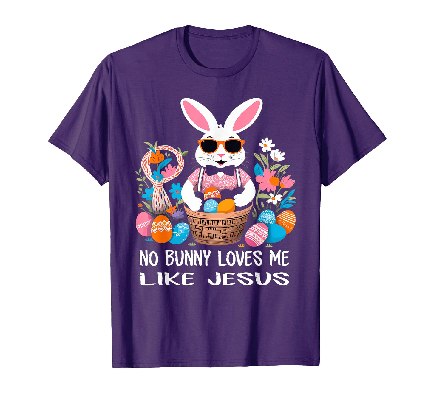 No Bunny Loves Me Like Jesus Cute Easter Christian T-Shirt