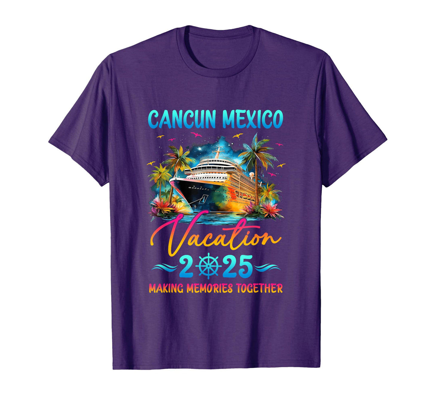 Cancun Mexico Family Vacation 2025 Matching Group Summer T-Shirt