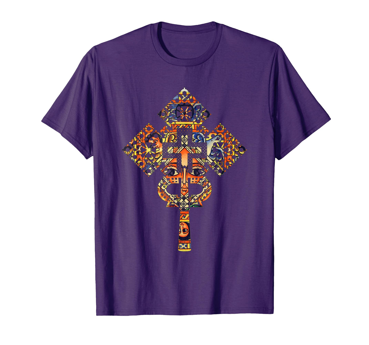 Ethiopian Christian art Christ in Glory Ethiopian Cross T-Shirt