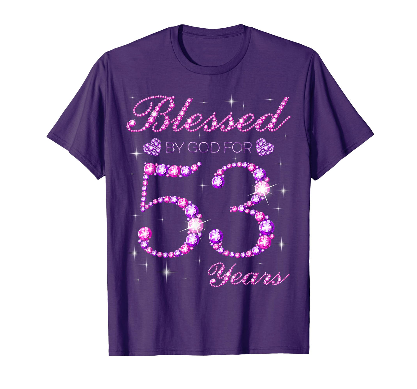 Blessed by God for 53 Years Old 53rd Birthday Party T-Shirt