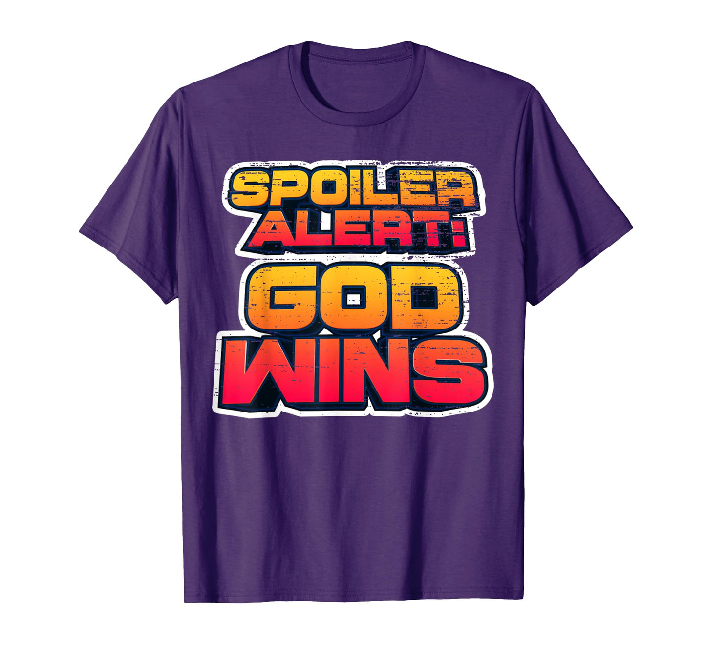 Vintage God - Wins Shirt God Wins Christian Faith Lover-God T-Shirt