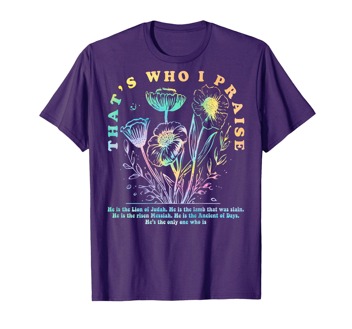 Brandon That's Who I Praise Jesus Christian Lake Merch T-Shirt