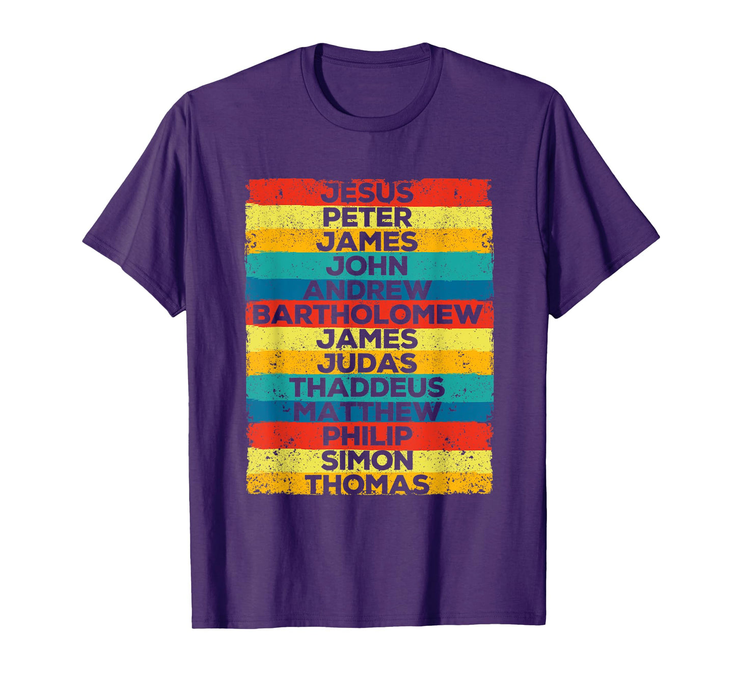 Jesus Christ 12 Apostles Disciples Funny Christmas Religous T-Shirt