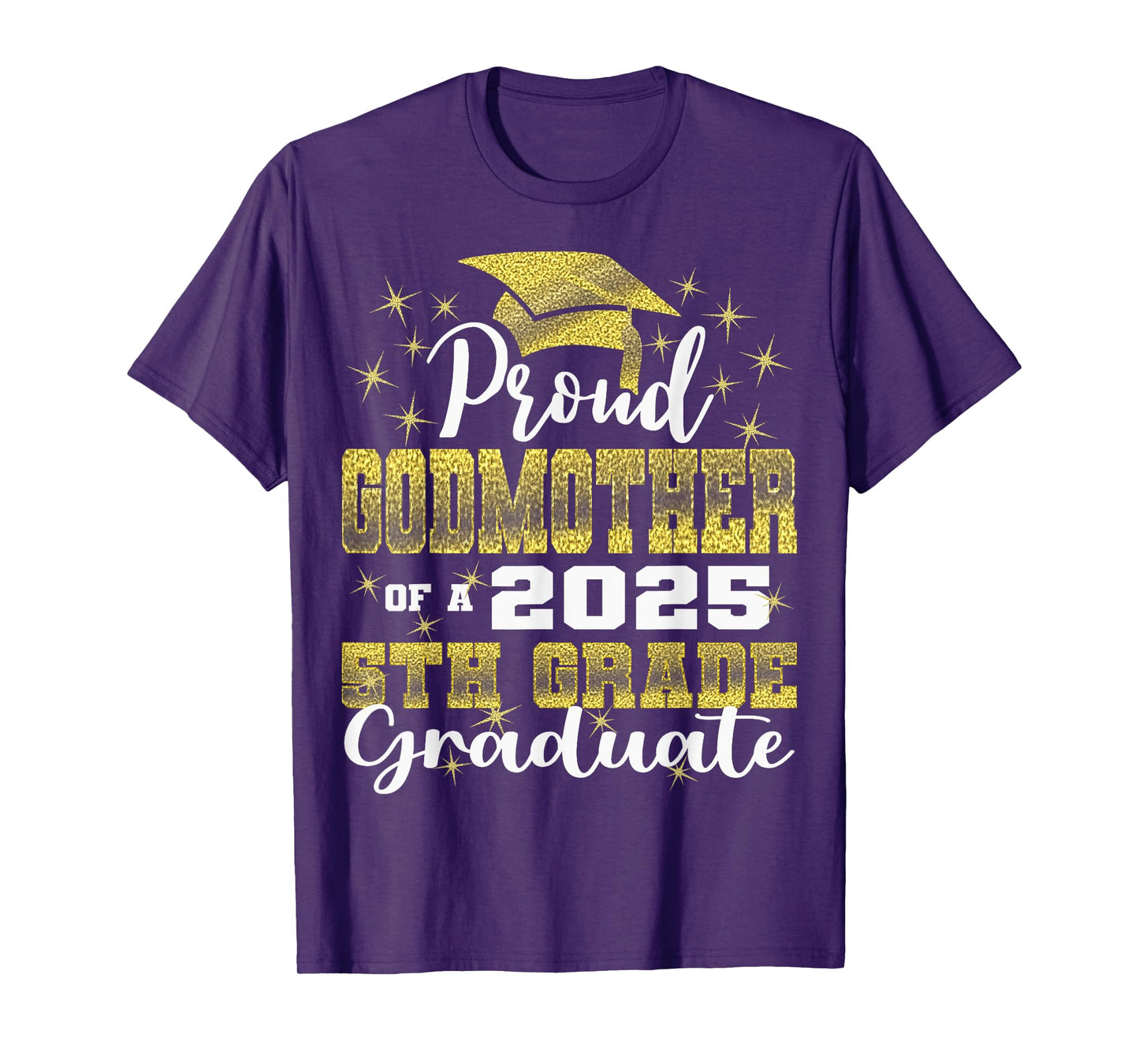 Proud Godmother of 5th Grade Graduate 2025 Family Graduation T-Shirt