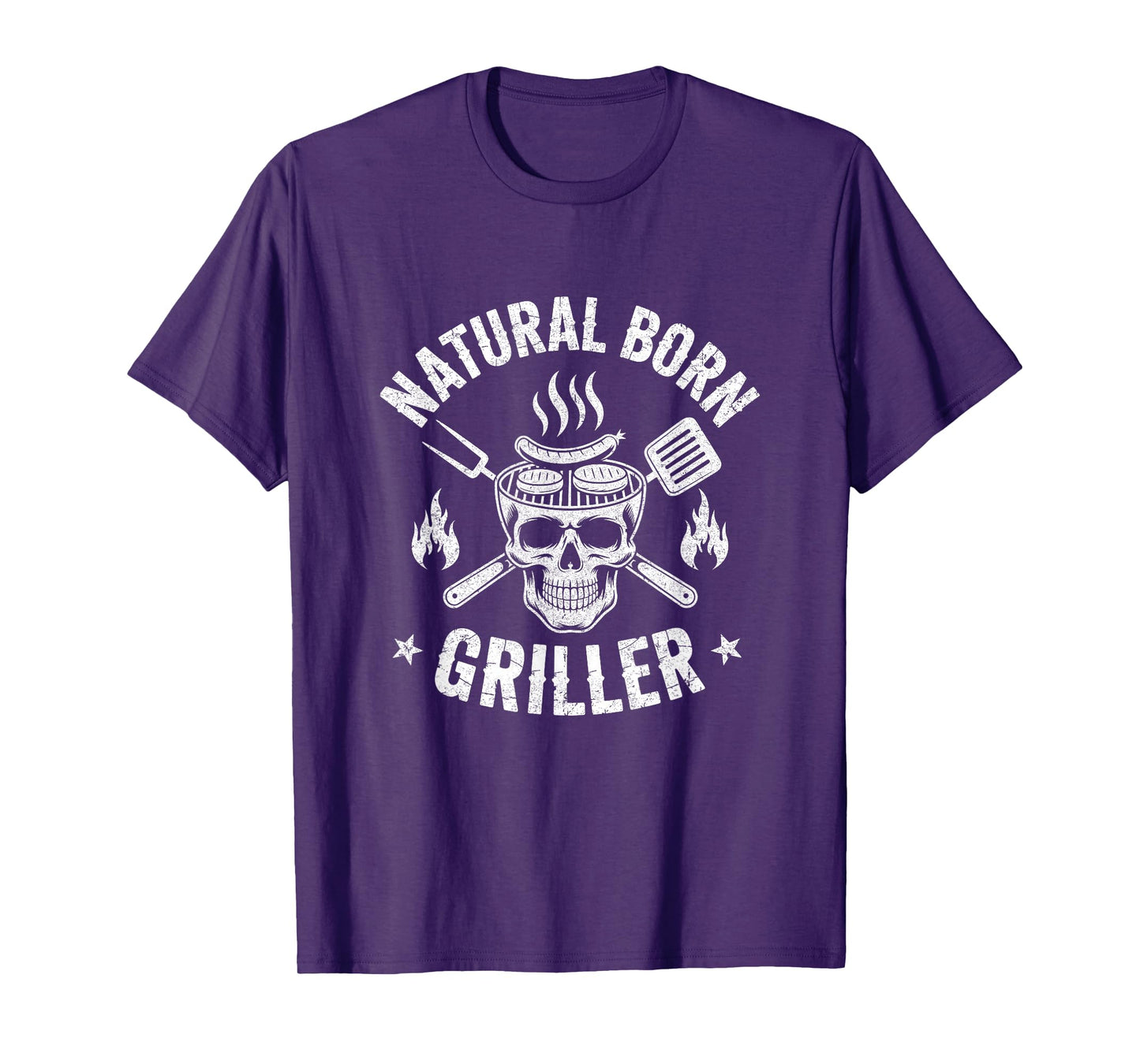Natural Born Griller Funny Bbq Joke For Grill Lovers T-Shirt
