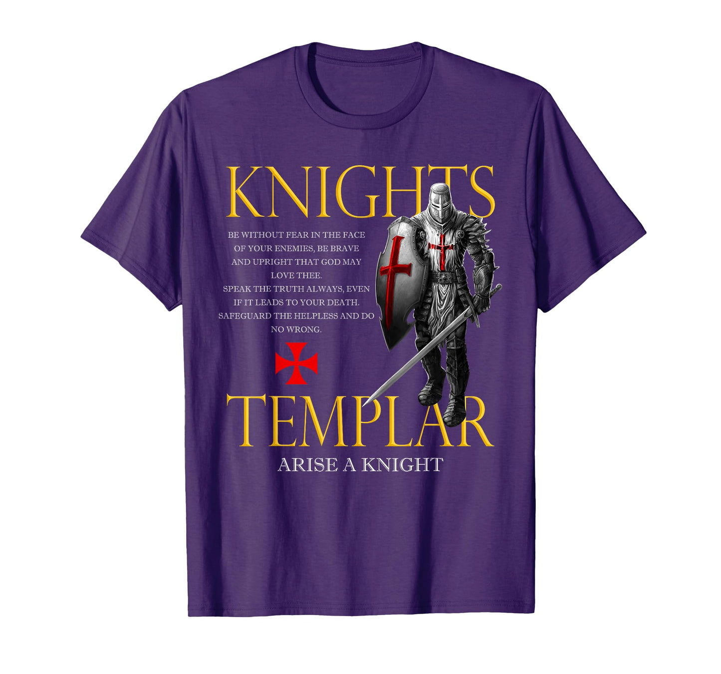 Knights Templar Christian Warrior For God Christian T-Shirt