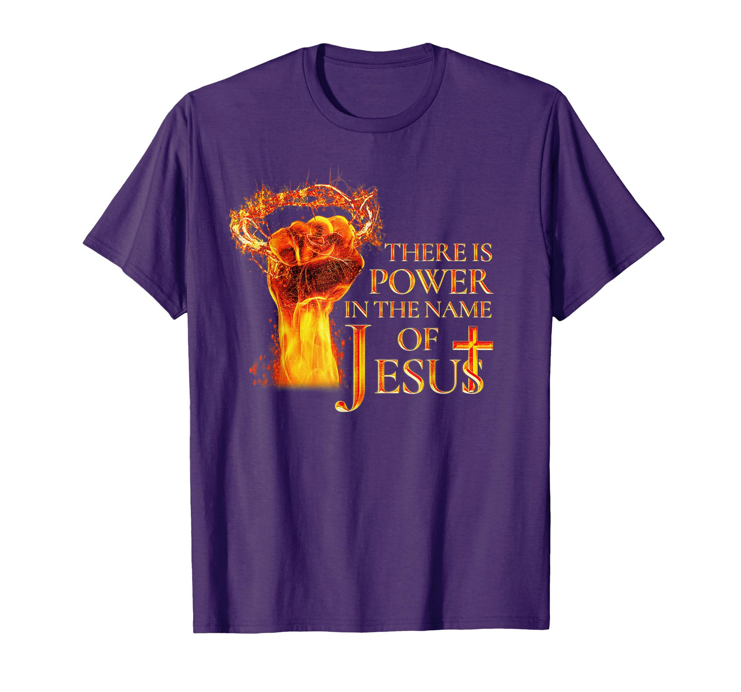 Jesus There is Power in The Name of Jesust Funny Christian T-Shirt