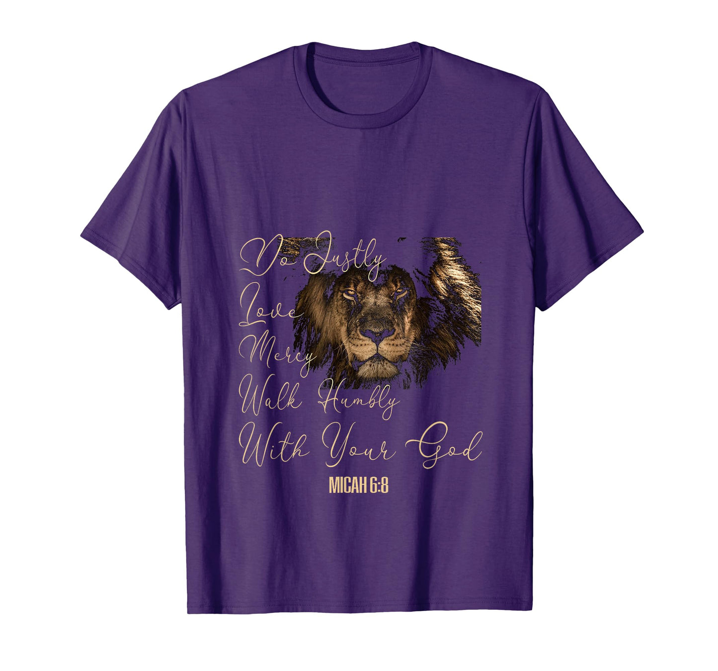 Micah 6:8 T Bible Verse Do Justice Love Mercy Walk Humbly T T-Shirt