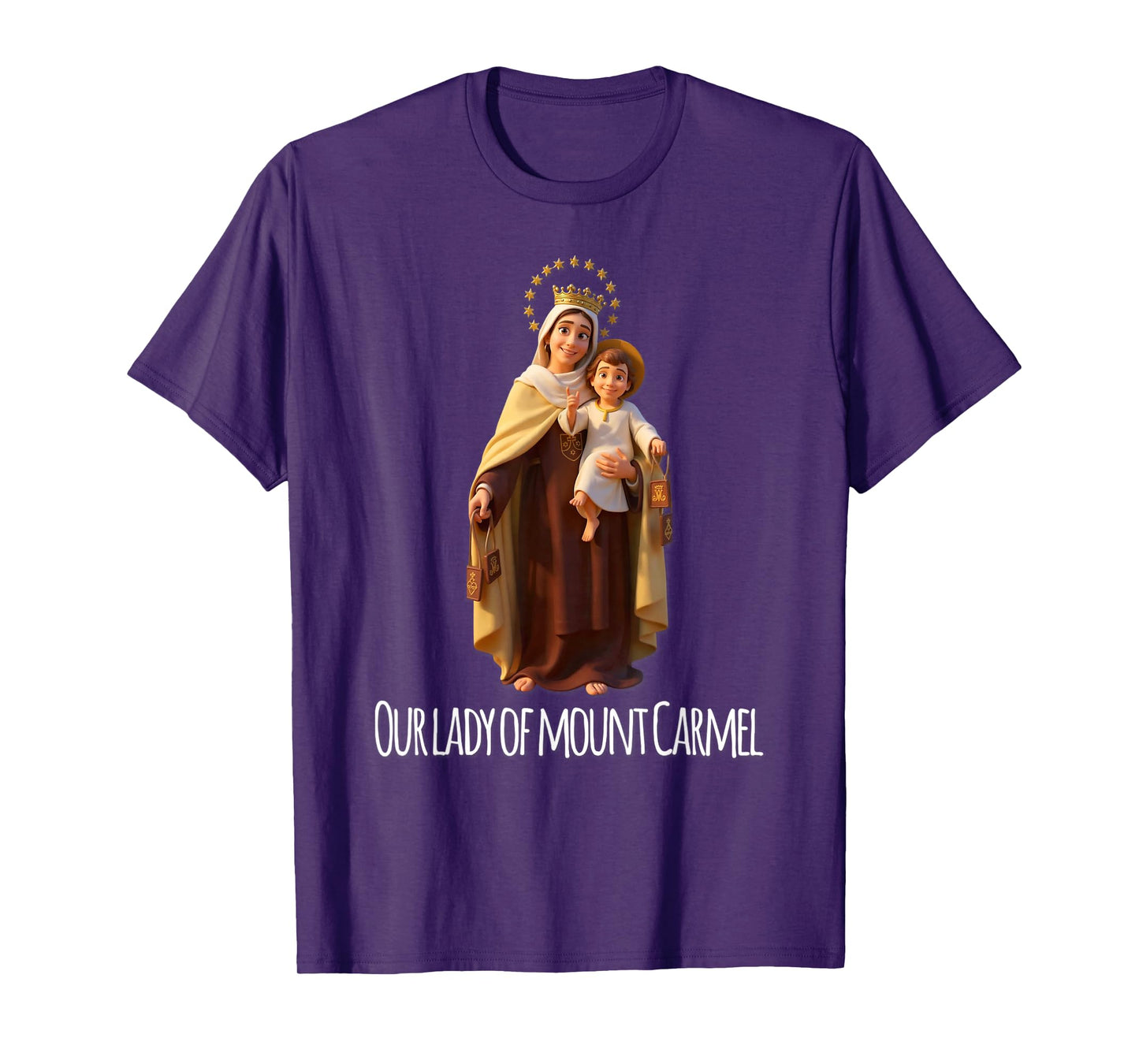 Our Lady of Mount Carmel Marian Catholic T-Shirt