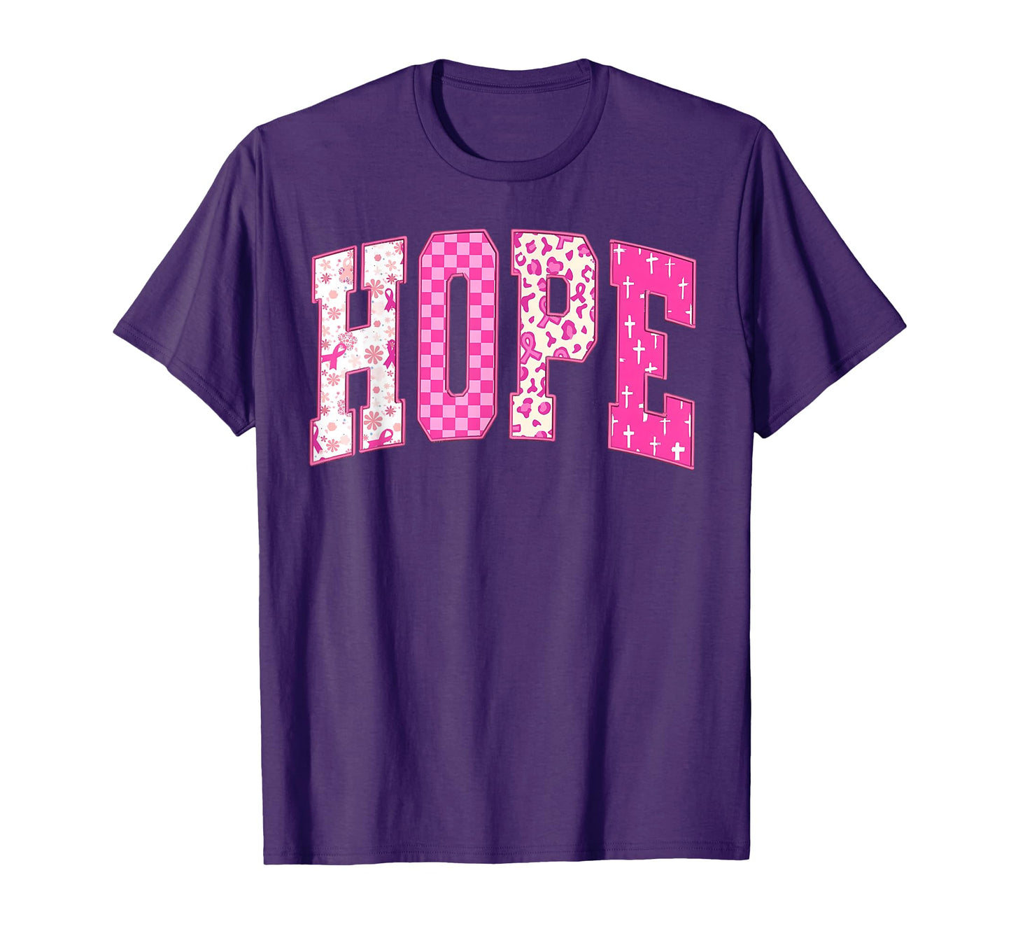 Breast Cancer Christian Fight Hope Faith Love Matching Group T-Shirt