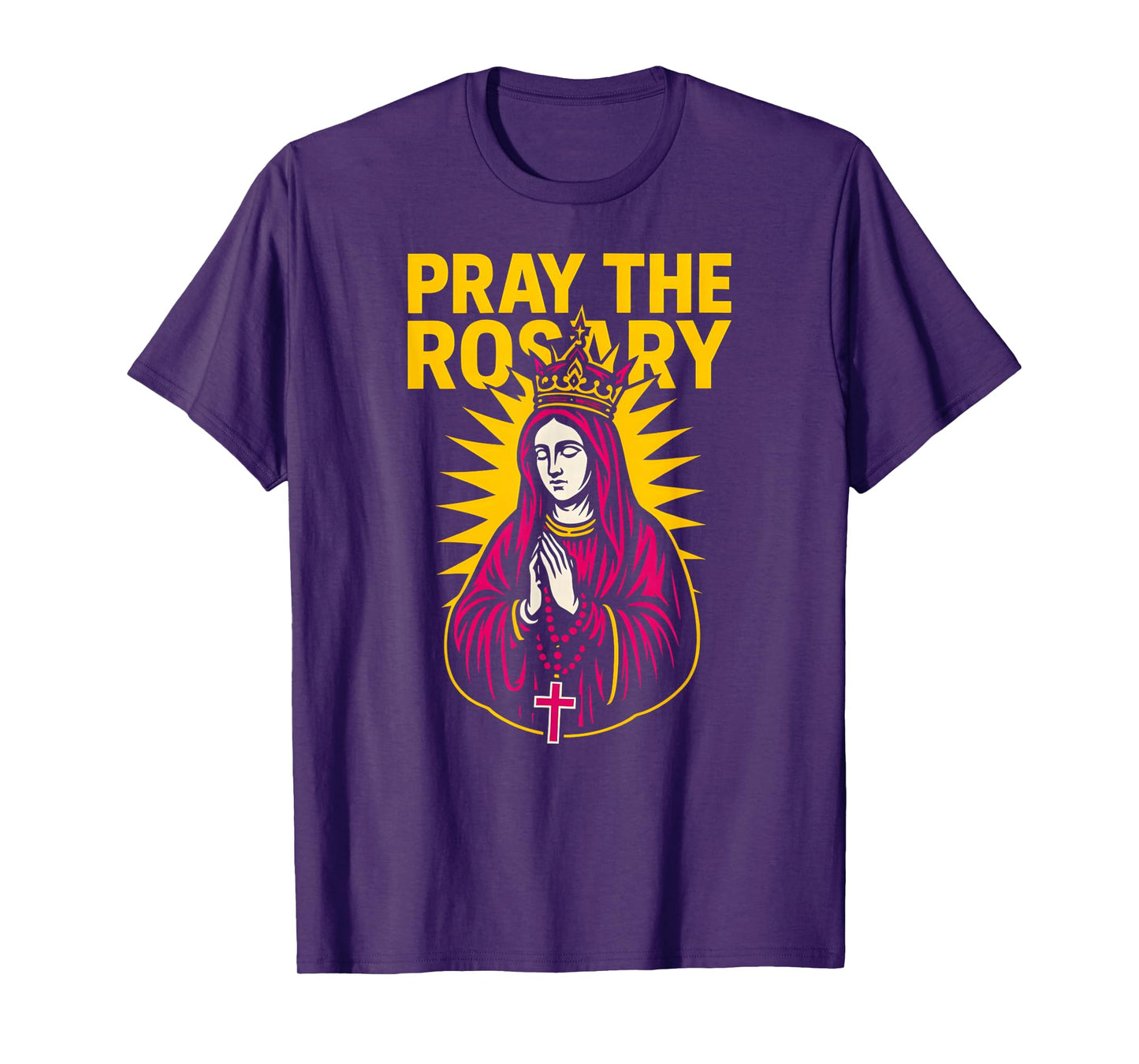 Catholic Pray The Rosary Vintage Mens Surgery Recover T-Shirt