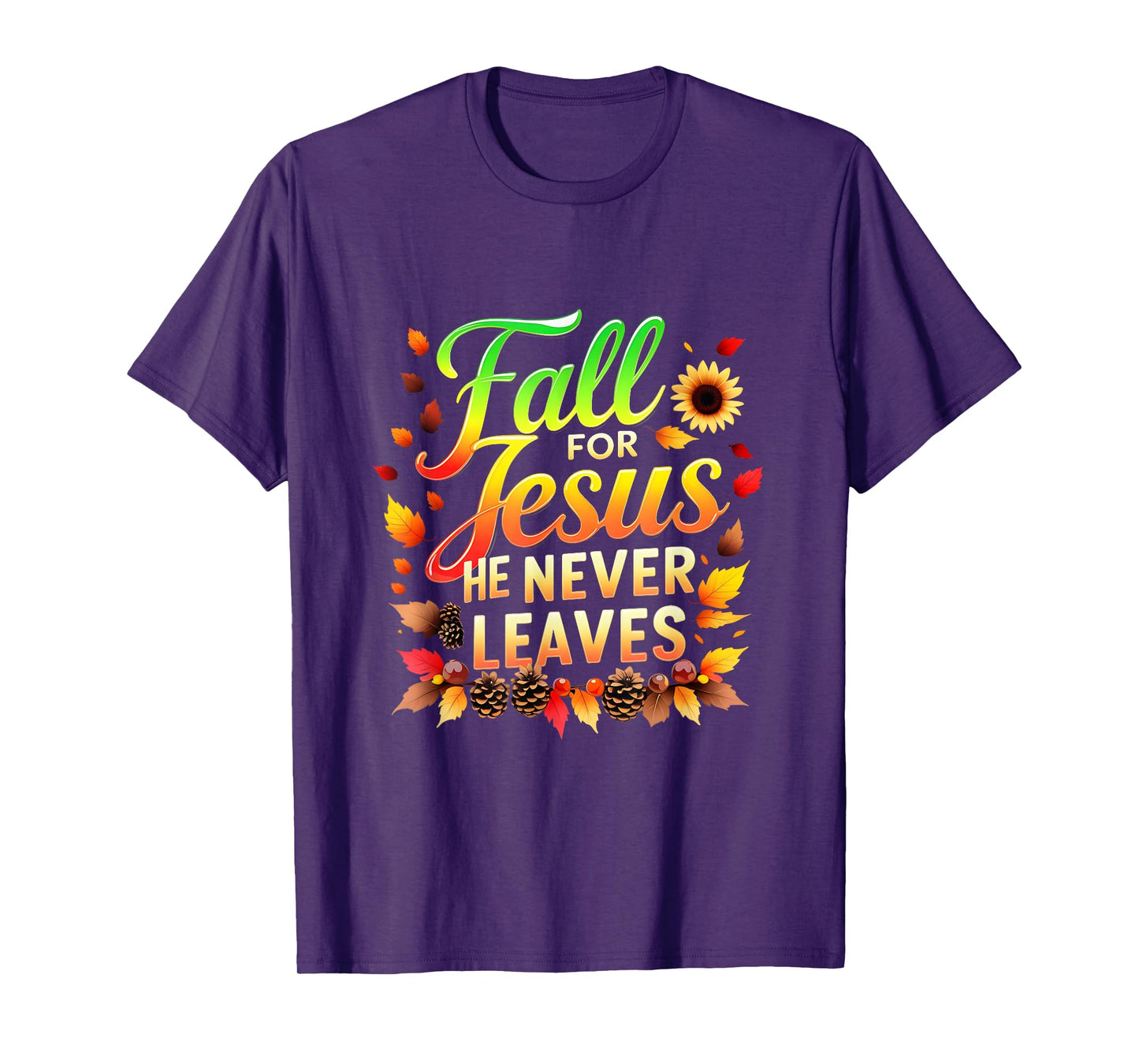 Fall Christian Thanksgiving Jesus My Favourite Season Autumn T-Shirt