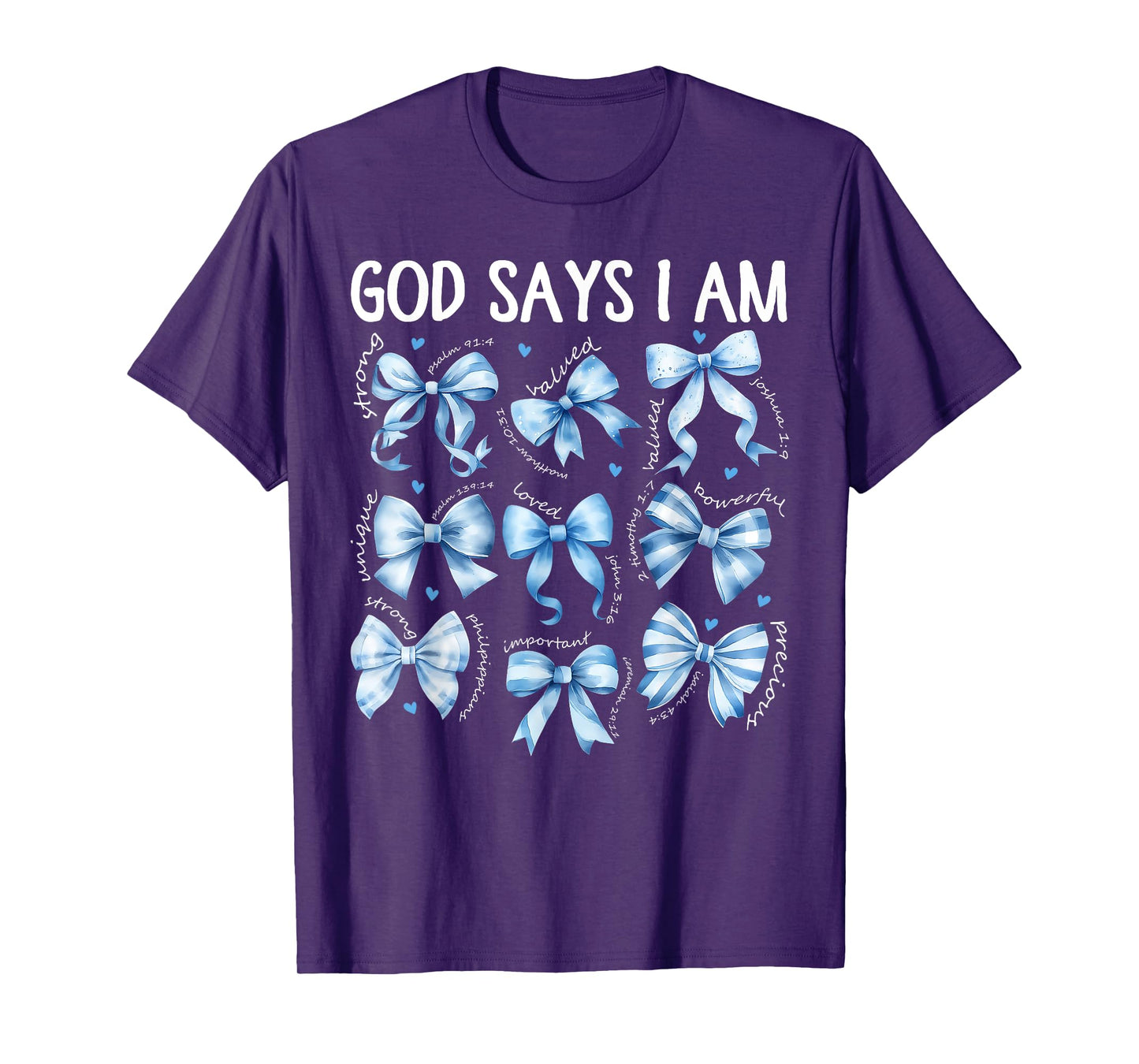 God Says I Am Coquette Bow Day Christian Women T-Shirt