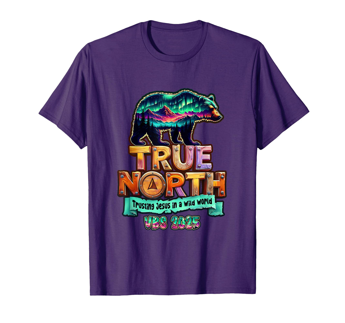True-North Trusting Jesus In A Wild World Vbs Bear Nature T-Shirt