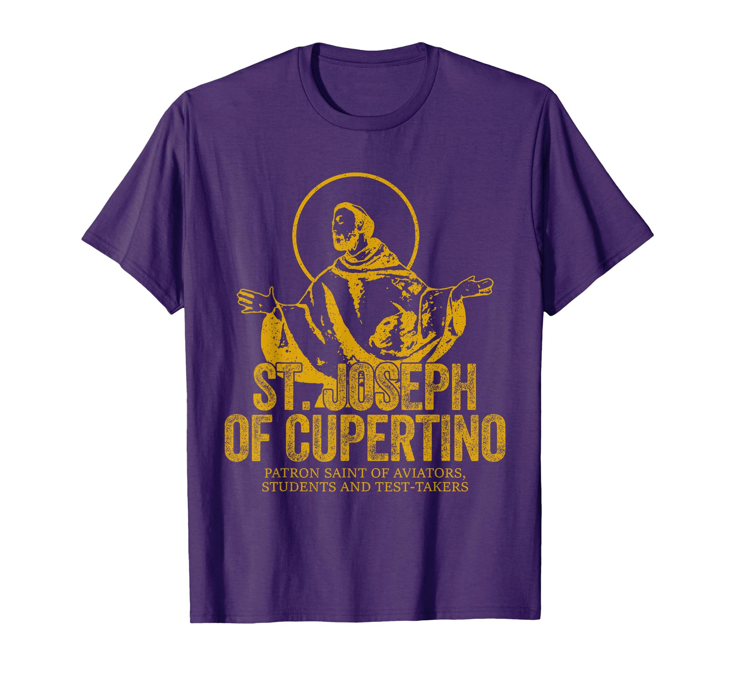 Catholicism Gold St. Joseph Of Cupertino Christian Saint T-Shirt