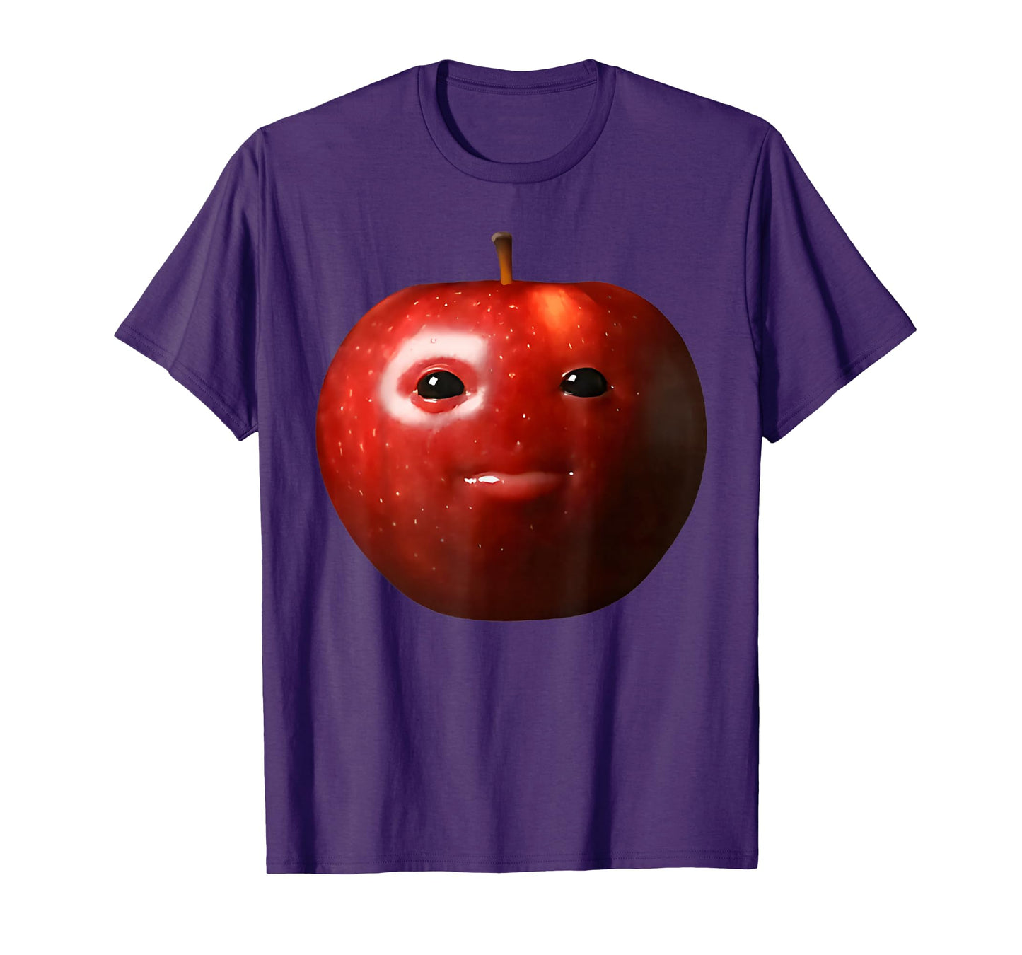 Funny Silly AI Apple Gen Z Meme Brainrot Humor Fruit Lovers T-Shirt