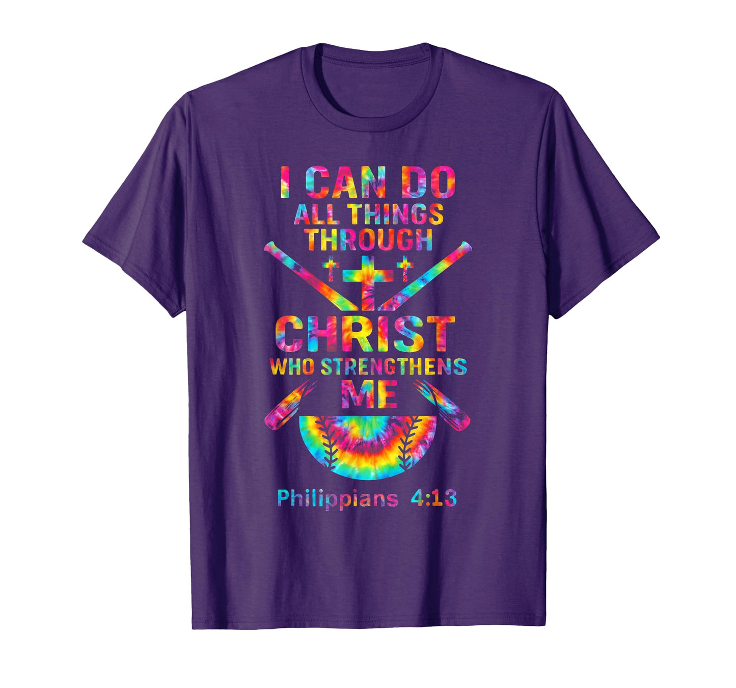 Christian Softball Athlete Christ Centered T-Shirt