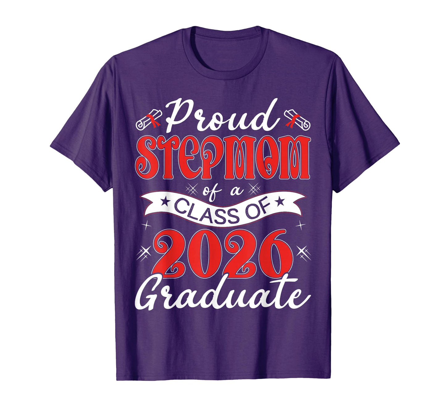 Senior 26 Proud Stepmom of A Class of 2026 Graduate T-Shirt