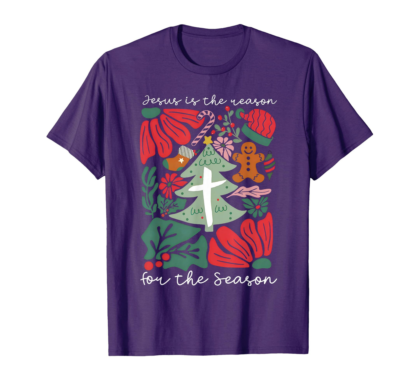 Jesus Is The Reason For The Season Christmas Christian Xmas T-Shirt