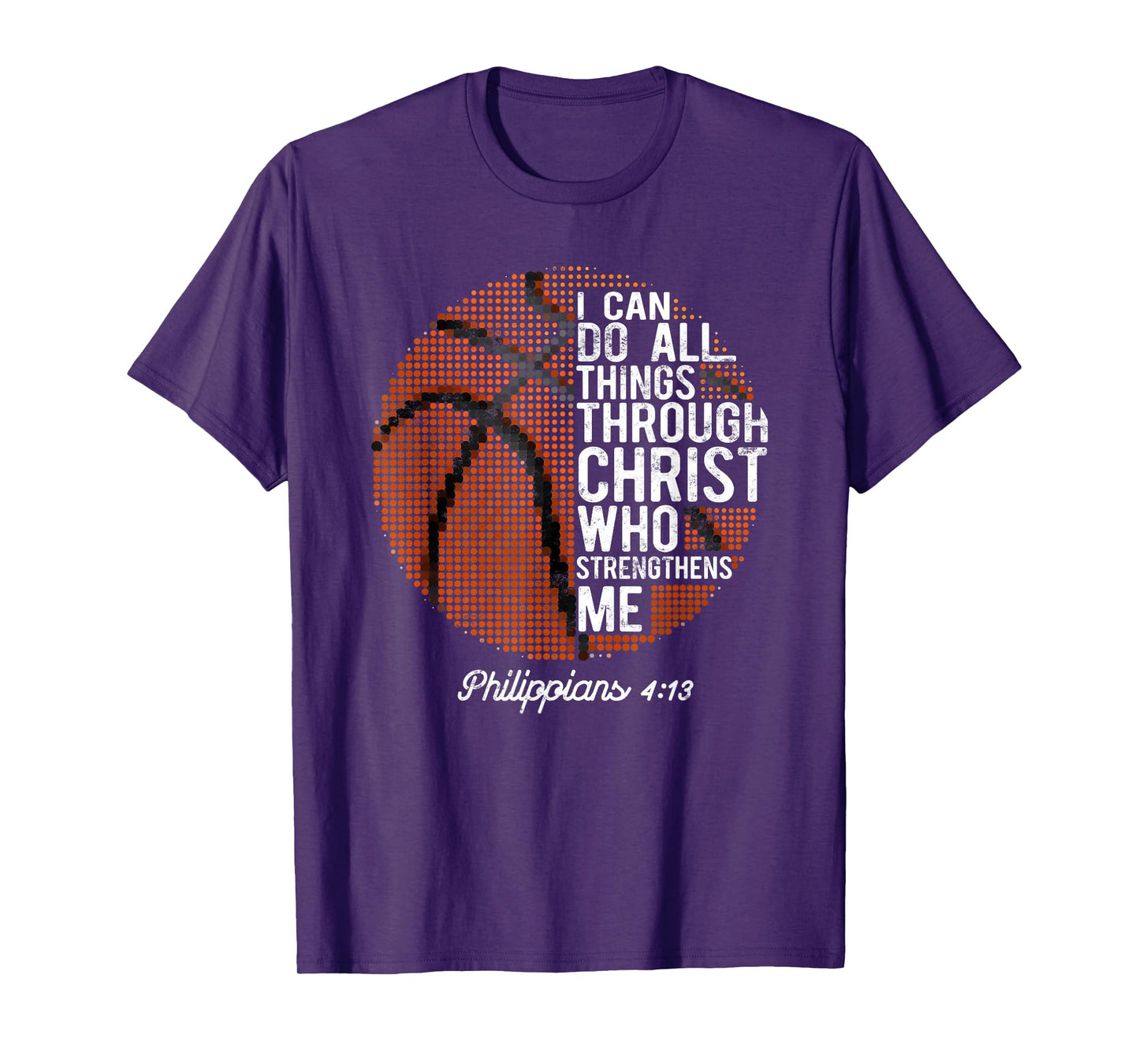 Christian Basketball I Can Do All Things Philippians 4:13 T-Shirt