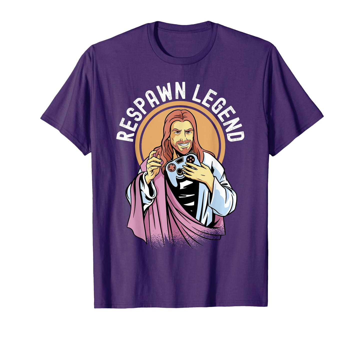 Respawn Legend Resurrected Funny Jesus Video Games Mens Boys T-Shirt
