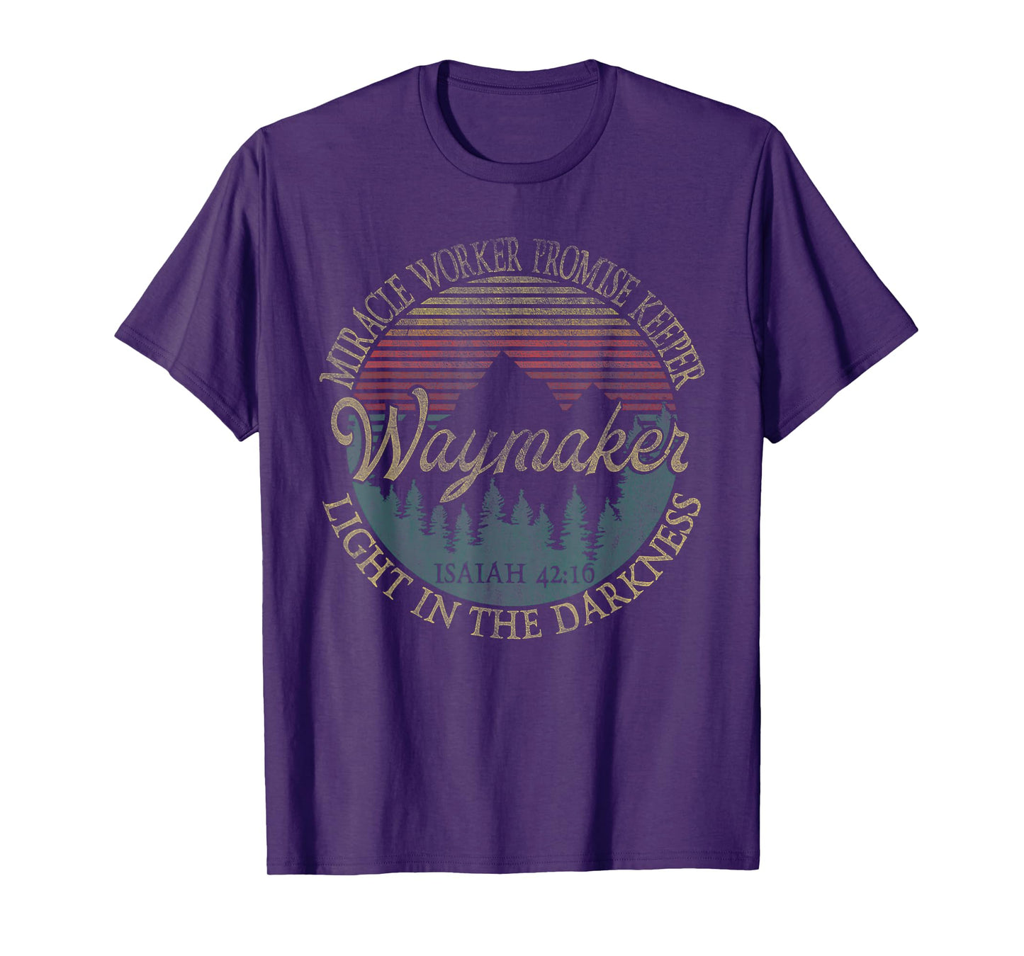 Waymaker Miracle Worker Promise Keeper Faith Bible Christian T-Shirt