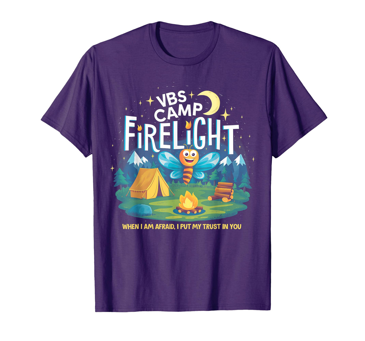 Camp Firelight VBS Camp Vacation Bible School Firework 2024 T-Shirt