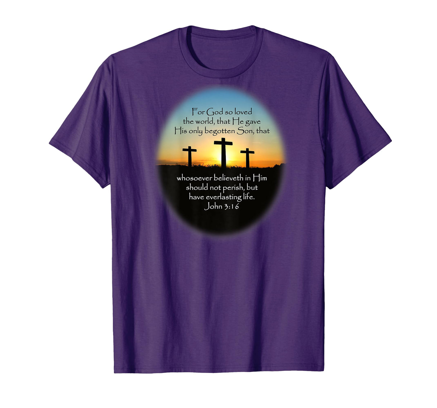 John 3:16 KJV Bible (Printed on back) T-Shirt