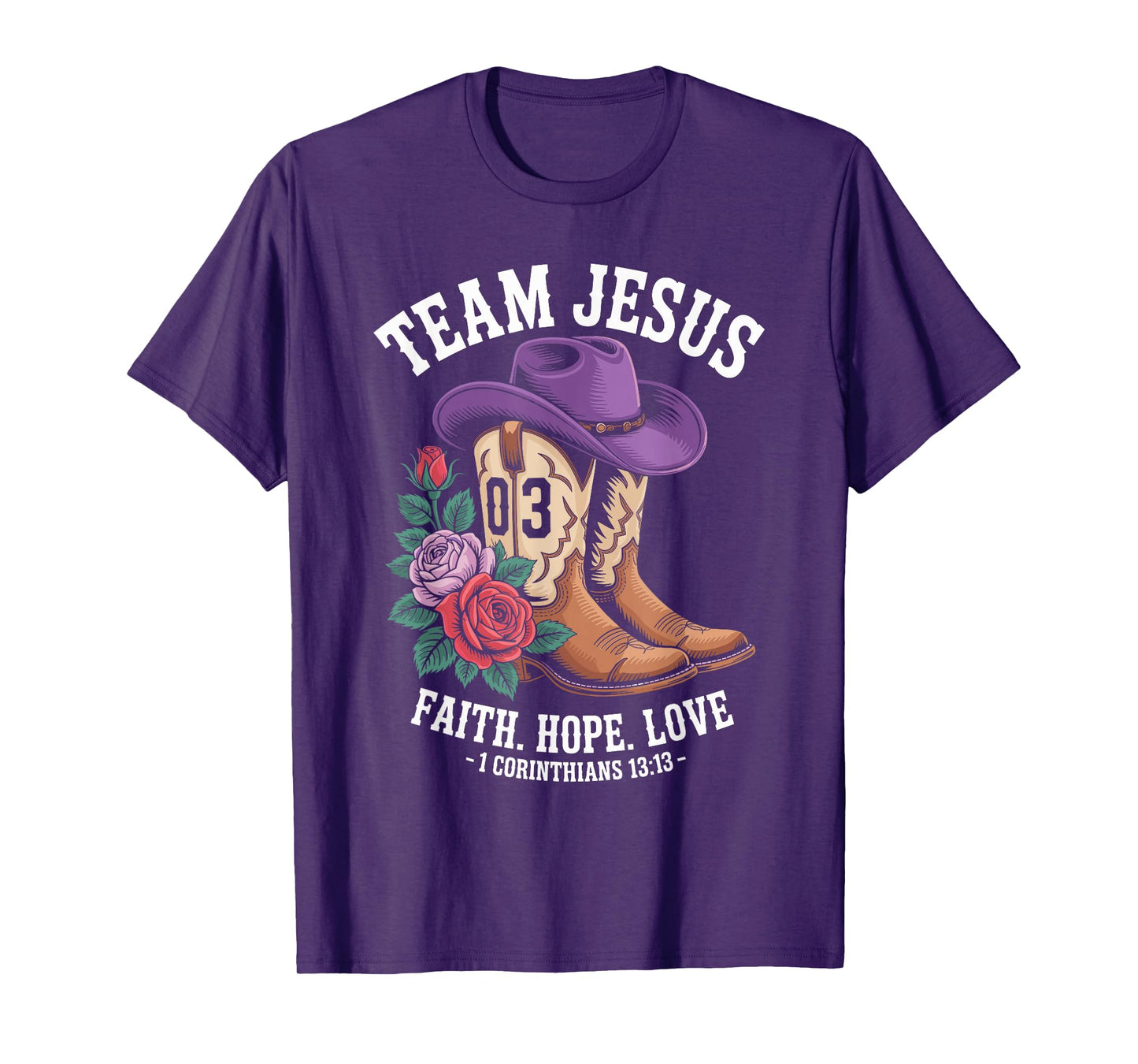 Christian - Team Jesus 03 Faith Hope Love T-Shirt