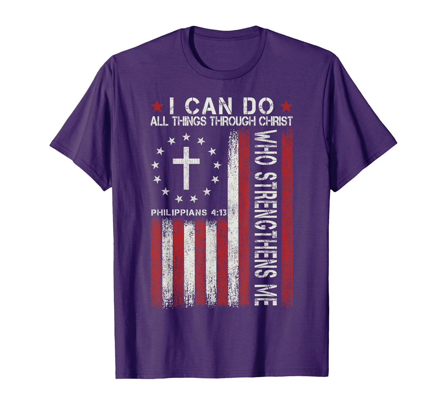 I Can Do All Things Through Christ Jesus Christian Religious T-Shirt