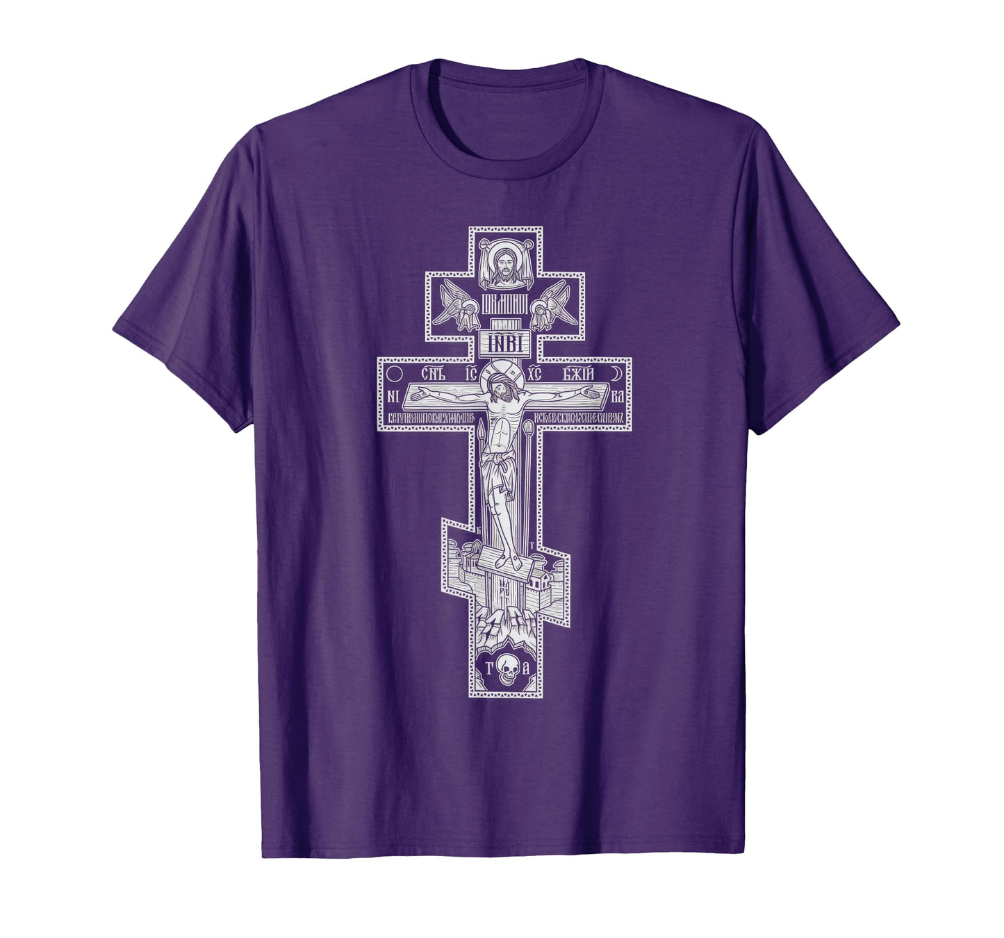 Eastern Orthodox Christian Christ Crucifix Icon T-Shirt