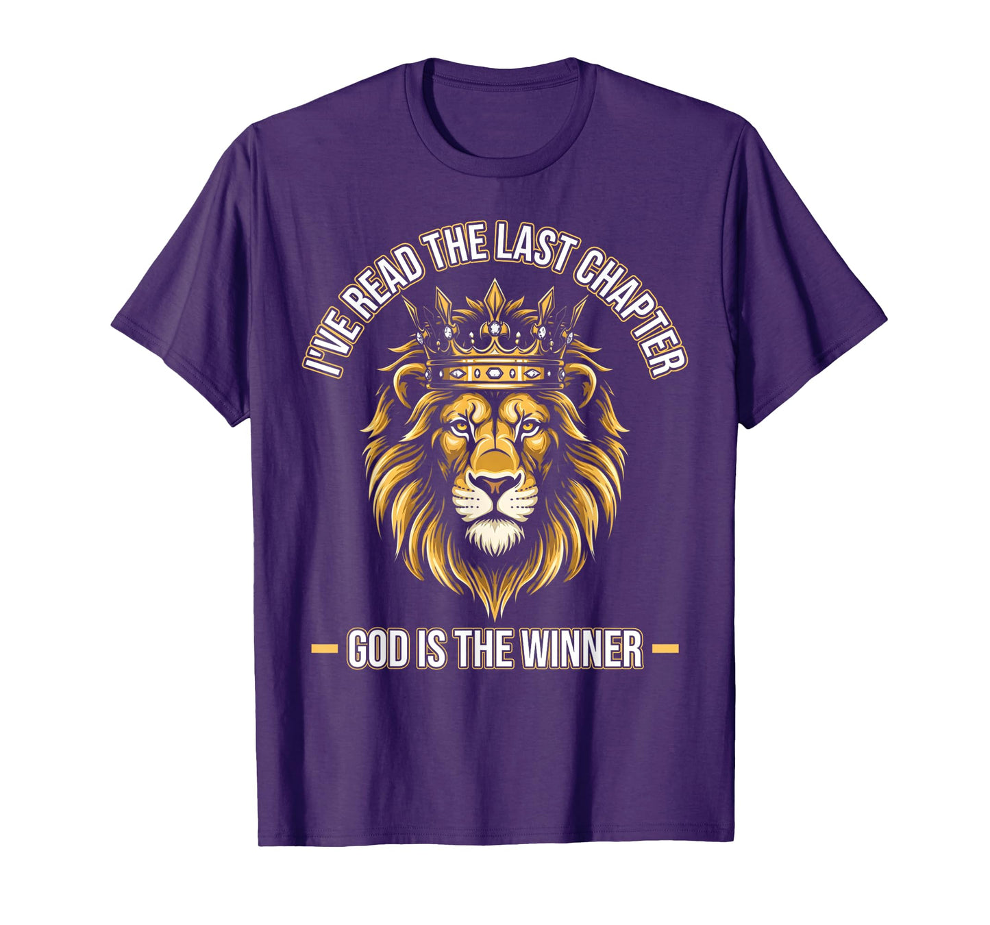 God Is the Winner – Bold Christian Lion of Judah Design T-Shirt